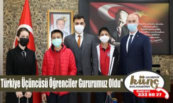Türkiye Üçüncüsü Öğrenciler Gururumuz Oldu