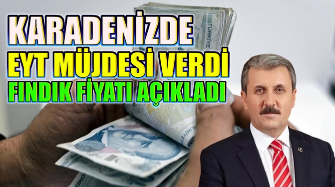 Destici’den EYT ve Fındık Fiyatı Açıklaması