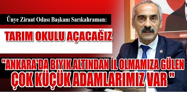 SARIKAHRAMAN”İL OLMAK İÇİN MÜCADELEMİZ SÜRECEK ”