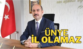 Terme Belediye Başkanı Ali Kılıç, ”Ünye’ye Bağlanmayız”