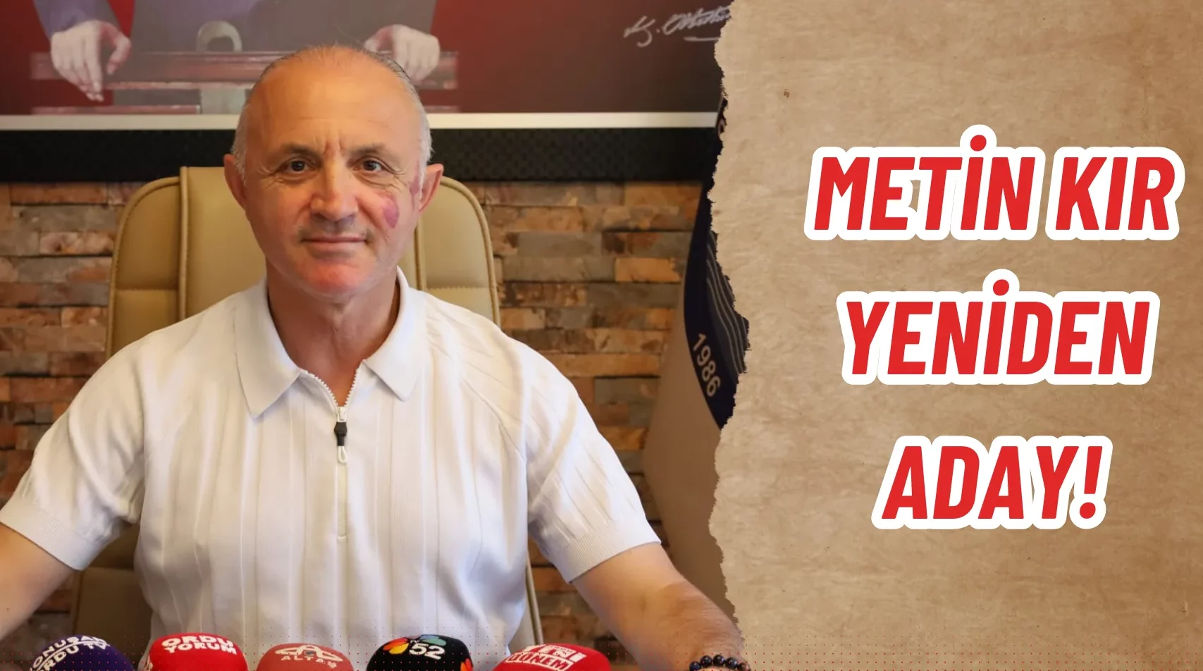 Metin Kır, Ordu Amatör Spor Kulüpleri Federasyonu Başkanlığına Yeniden Aday