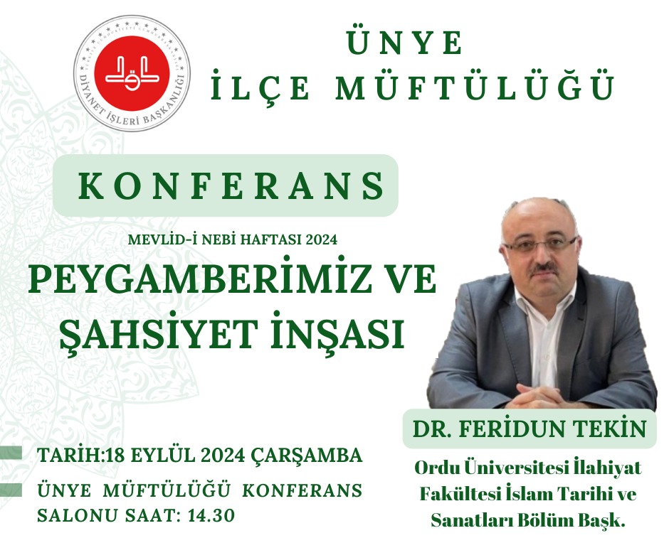 MEVLİDİ NEBİ PROGRAMINA DAVET..