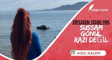 SÖYLESEM TESİRİ YOK, SUSSAM GÖNÜL RAZI DEĞİL