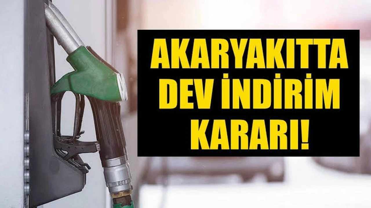 Akaryakıt Fiyatlarına Dev İndirim!