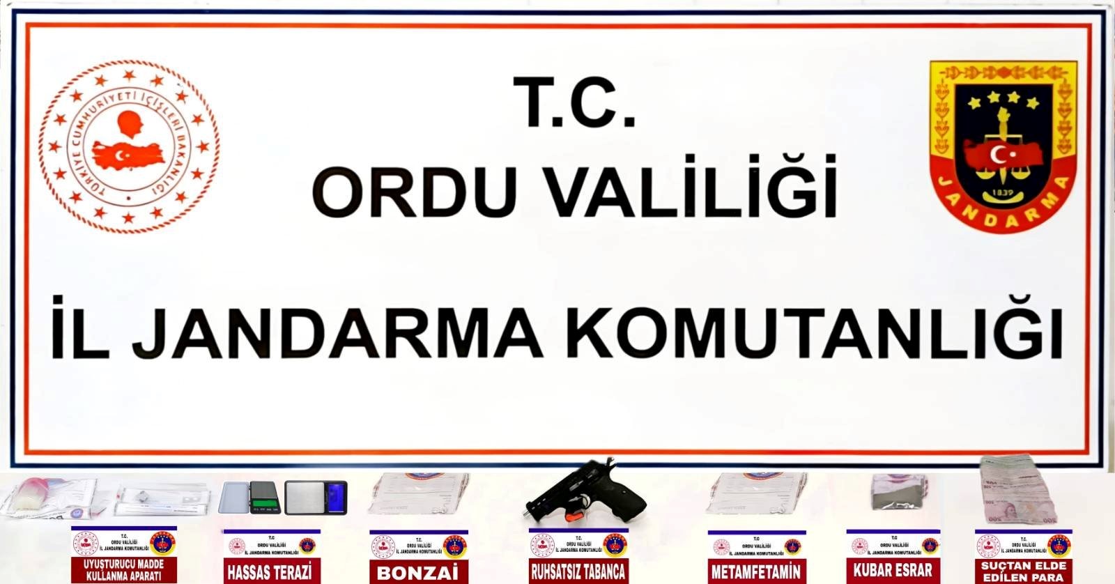 Ordu ve Giresun’da Uyuşturucu ve Silah Operasyonu: 7 Kişi Tutuklandı